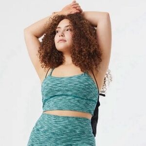 NWT Outdoor Voices FreeForm Crop Top Green Blue Patina Mix Size XXL 2XL